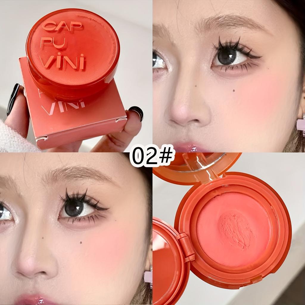 Soft Smooth Blush Cream Mud Rosa Rose Lysende Langvarig Fuktighetsgivende Kinnfarge Ansiktsrødt Høy Pigment