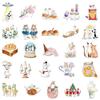 10/30/50pcs Transparent Cute Cat Cartoon Sticker Kawaii Animal Decals DIY Scrapbook Laptop Waterproof Aesthetic Graffiti Sticker