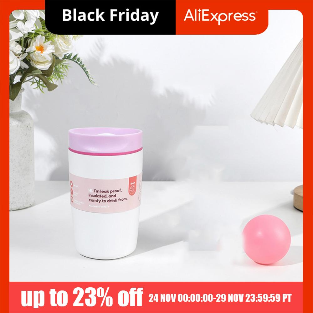 Langlebige Edelstahl-Thermosflasche Wiederverwendbarer Auslaufsicherer Vakuumisolierter Becher Tragbarer Mode-Sportkessel Camping