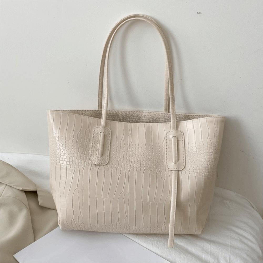 PU Leather Women's Tote Bag Multi-pocket Multipurpose Shoulder Bag Versatile Design Large Capacity Handbags Dating Outings
