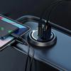 Încărcător auto USB 100W/200W, adaptor USB pentru brichetă, Super Charge, USB-A, USB-C, adaptor pentru brichetă, încărcător de telefon ascuns