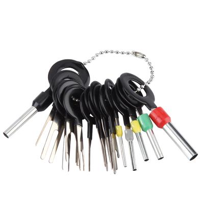 18 Stück Auto Kabelbaum Stecker Klemme Auszieher Pick Verbinder Crimpstift Rücken Nadel Ausbauwerkzeug