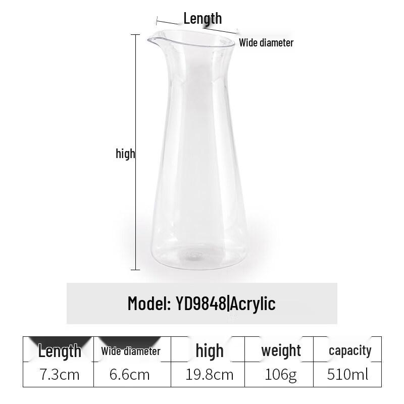 Hanyou Commercial PC Acrylic Beverage Carafe