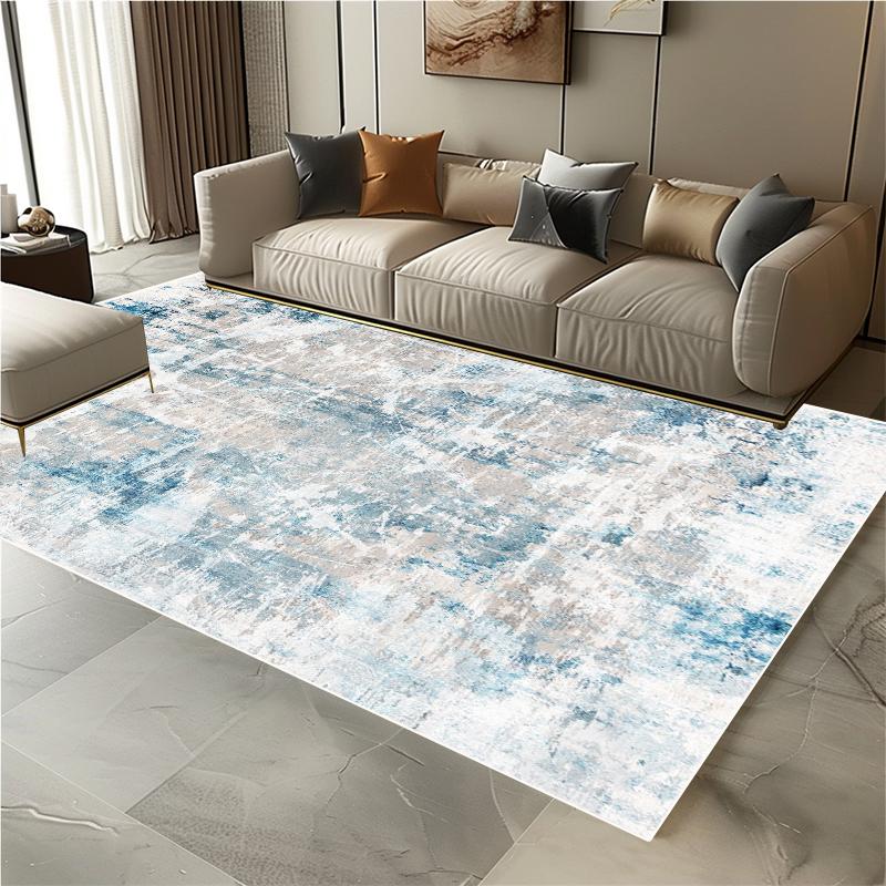 

Абстрактный декоративный ковер в скандинавском стиле для гостиной, мягкий фланелевый ковер для украшения спальни, ковер светлых тонов для лаунжа, дивана, напольные коврики 60x90cm