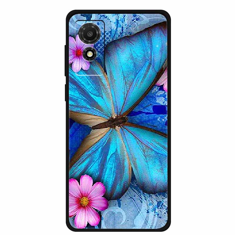 Etui na TCL 501 2024 Miękkie Etui Silikonowy Tylny Pokrowiec na TCL T433D Ochronna Obudowa Etui na TCL 501 Etui Kreskówkowe Zwierzątko TCL501
