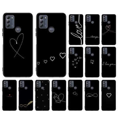 Capa de celular Lines Love Heart para Motorola Moto E32 E20 E40 G22 G52 G20 G30 G100 G60 G50 G10 GPure GStylus G9 One Action Macro