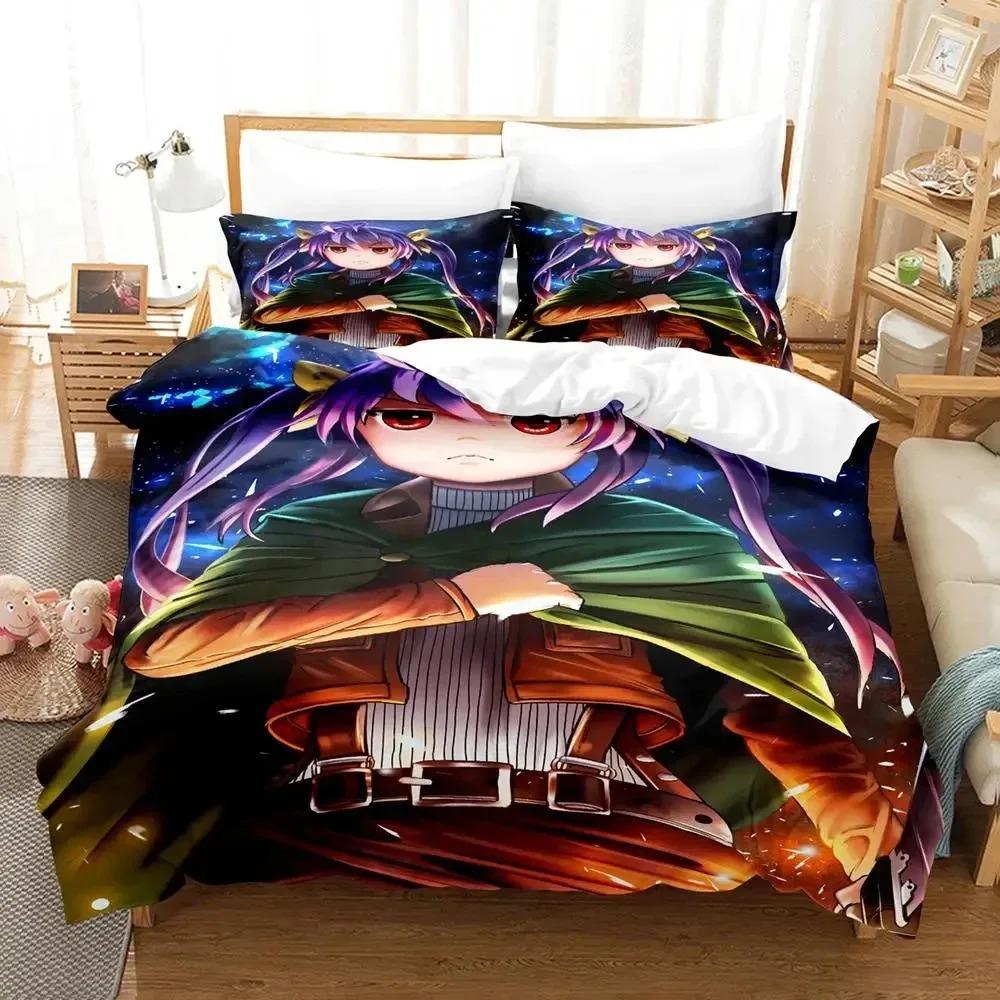 3D Print Anime Non Non Biyori Bedding Set Duvet Cover King Queen Size Boys Adult Soft Comforter Pillowcase
