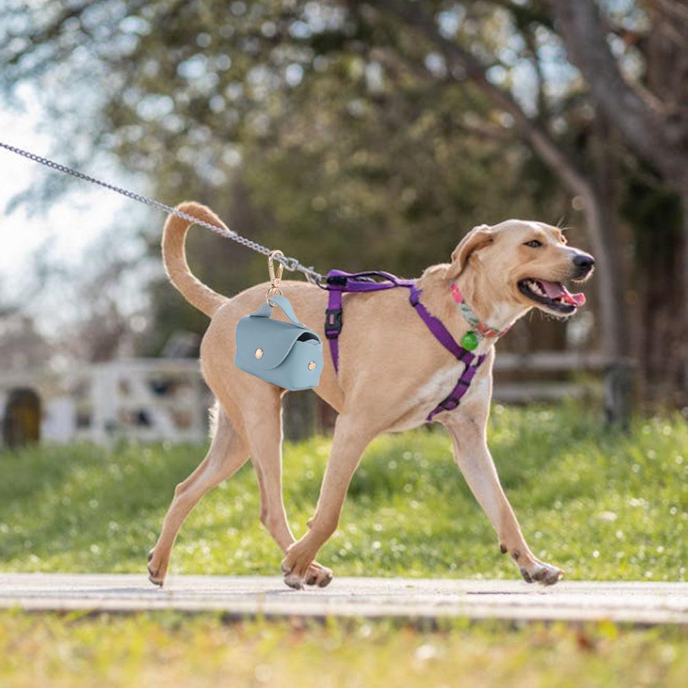 With Metal Buckle Pet Poop Bag Holder Leakproof Dog Poop Bag Carrier Waste Bag Dispenser  Outdoor