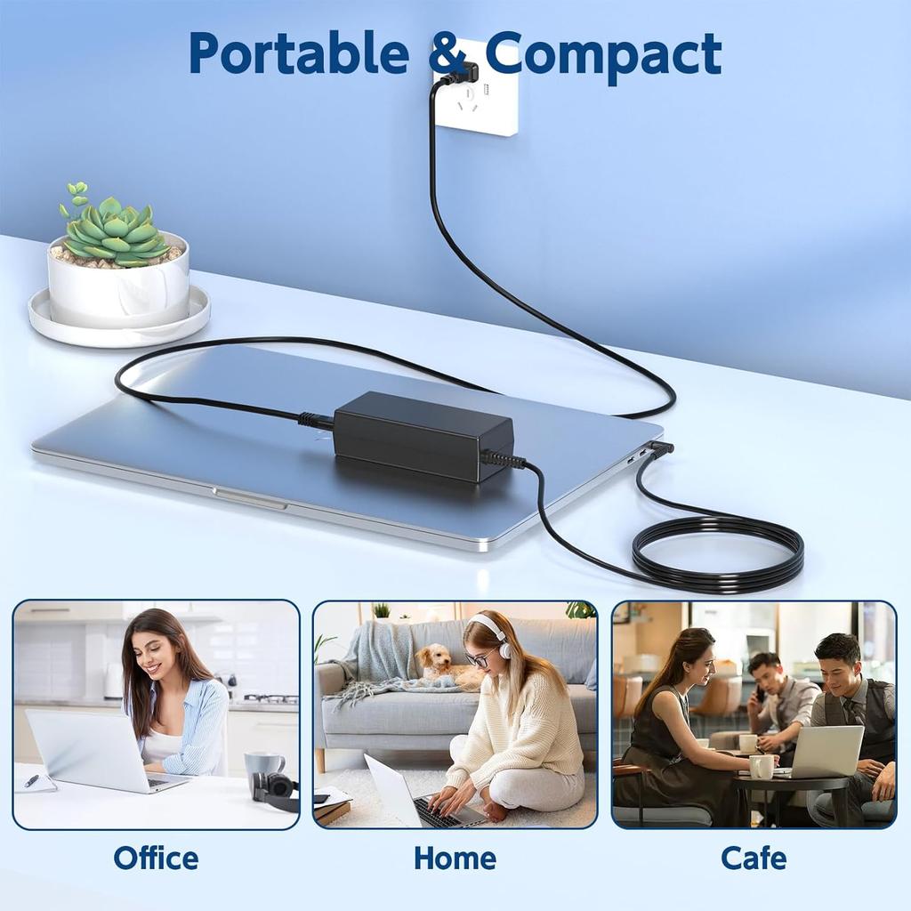 45W Charger Compatible with HP Laptop Computer - Compatible with Stream 11 13 14, Pavilion x360 11 13 15 17, Envy, ProBook, EliteBook, Spectre,