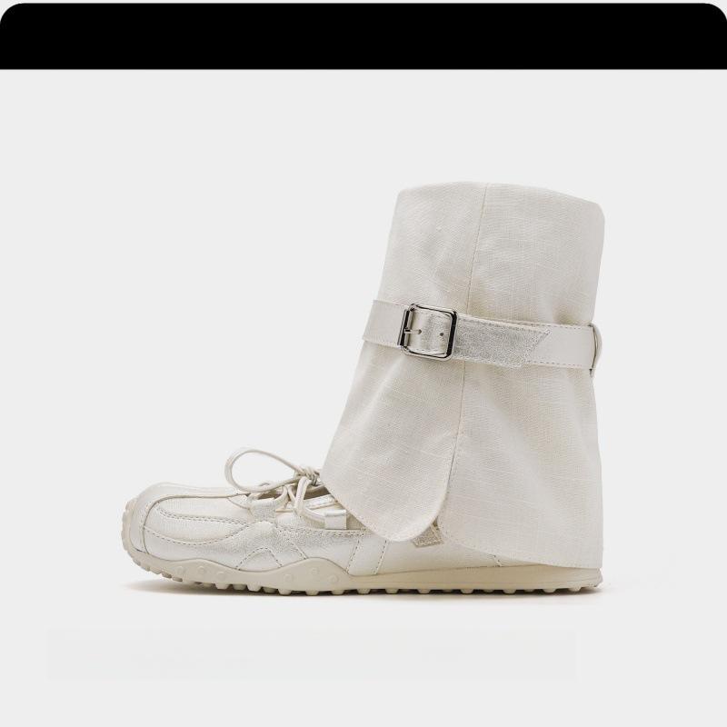 Romank~ 2025 Autumn New Cool Boots Platform Short Boots Long Boots Stacking Boots Women's Mary Jane Ballet Shoes