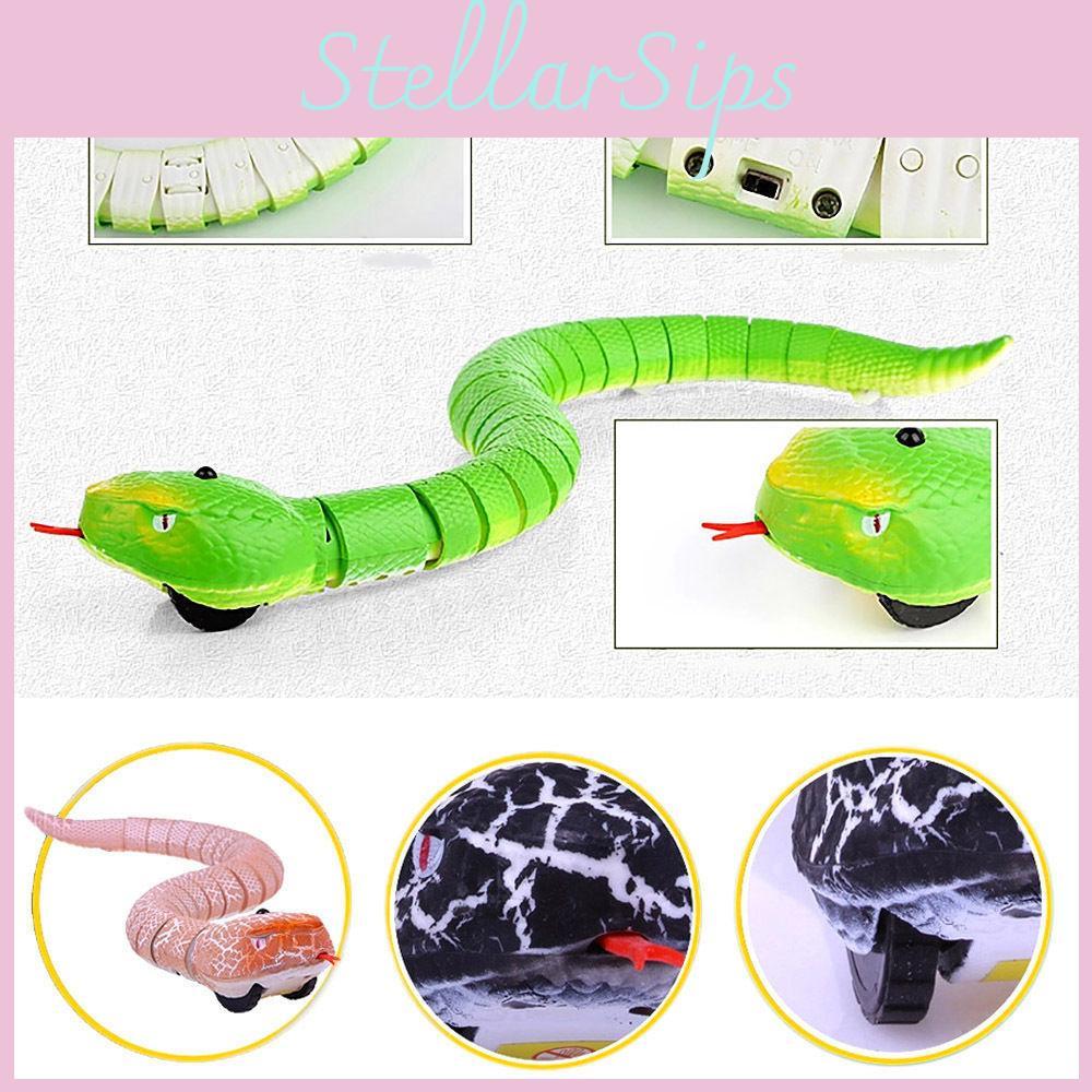 Terrifying Remote Control Snake Rattlesnake Mischief Toy With Premium Quality Green Finish