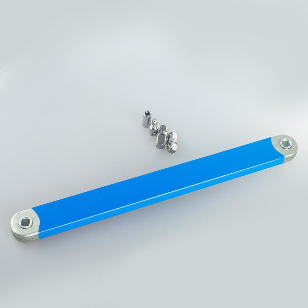 Ratchet Spanner & 1/2 1/4 3/8inch Adapters Offset Ratchet Spanner Socket Wrench Tool for Cramped Areas & Hard-to-Reach Fasteners