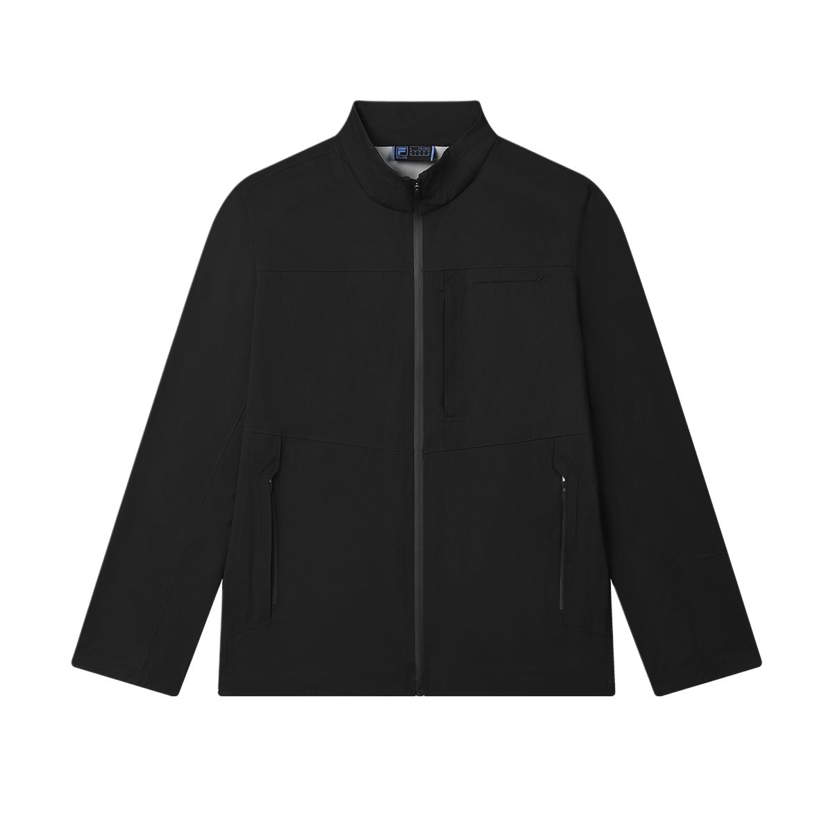 

Fila Синяя серия Повседневная Простая Универсальная Куртка с воротником-стойкой и длинными рукавами Мужская куртка Черная F11M522705F-BK M