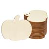 Wooden Pumpkins Ornaments to Paint Unfinished Blank Pumpkin Cutouts for Autumn Thanksgiving Harvest DIY Crafts Halloween Party Supplies
