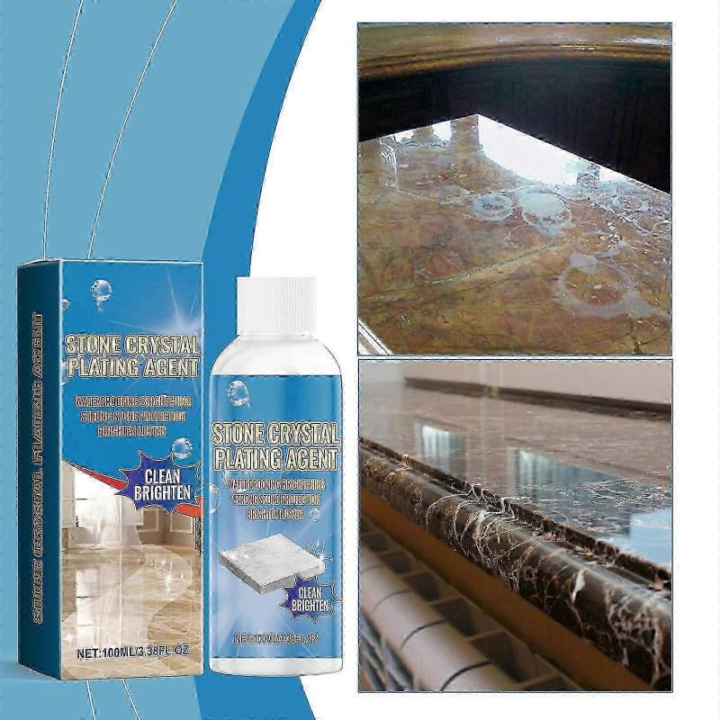 Stone Crystal Plating Agent, Scratch Repair Cleaning Stains Brightening Agent 100ml