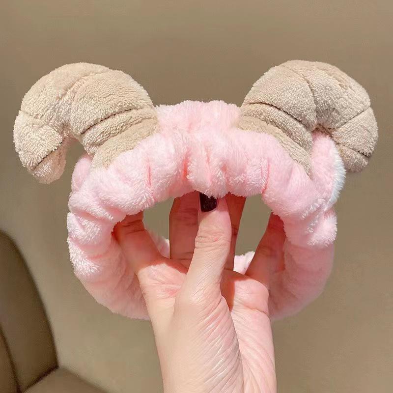 Hairband Cat Coral Plush Headband Cute Soft Hair Bow Headband Hairband Wash Face Makeup Headband Bandage Accessories