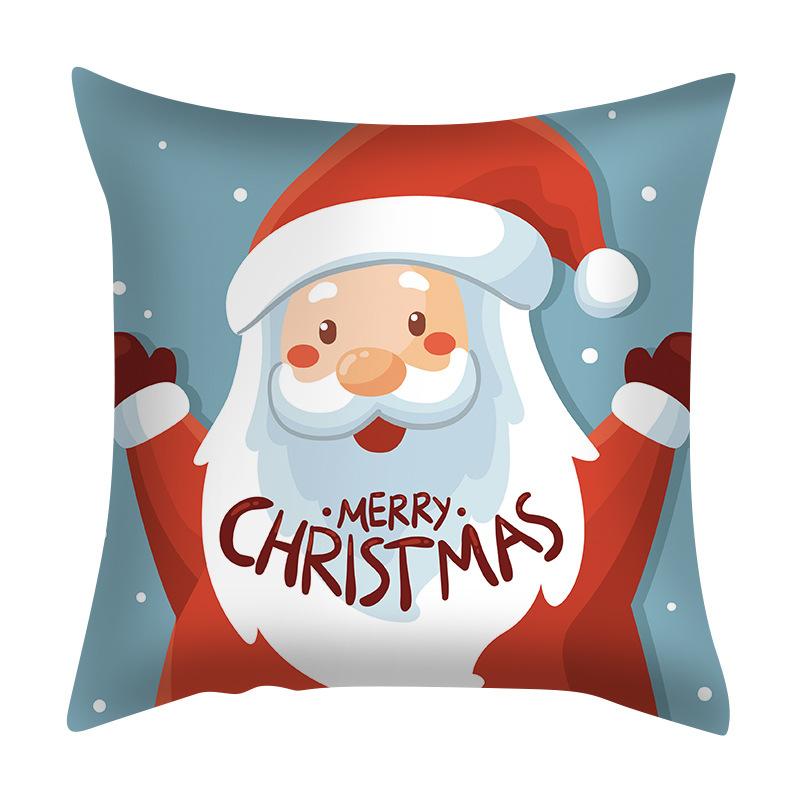 Santa Claus Pillowcase Nordic Exclusive for Amazon Living Room Bedroom Cushion Pillow Can Be Customized