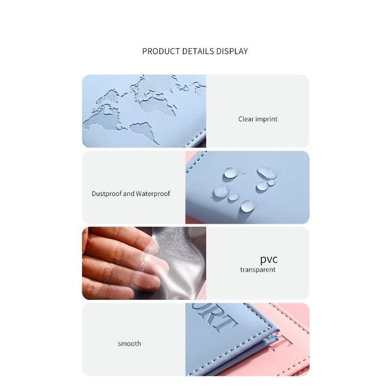 New Popular Passport Protective Cover Pu Passport Holder, Ticket Holder, Spot Passport Bag.