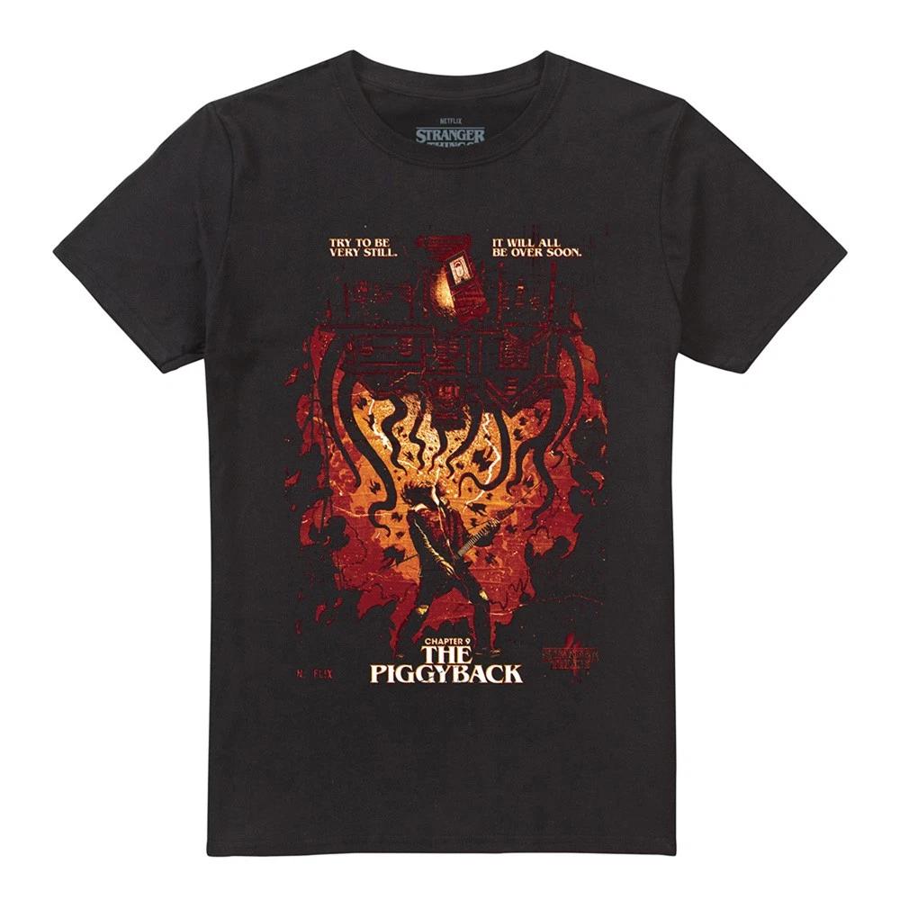 

Постер Stranger Things Эдди Мансон Унисекс Футболка 100% Хлопок Мужские Футболки Топ S-5XL, Черный M