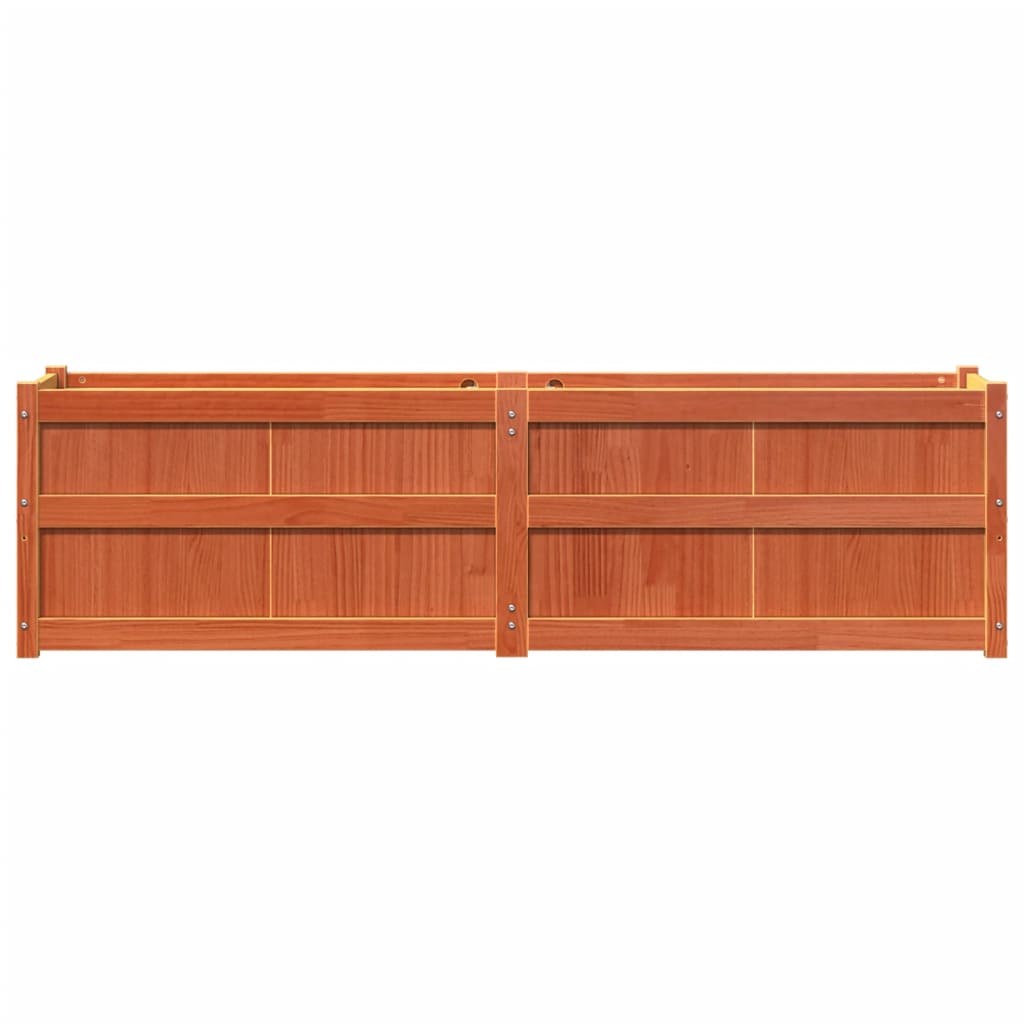 Plant Box Wax Brown 180 x 50 x 50 cm Solid Pine Wood