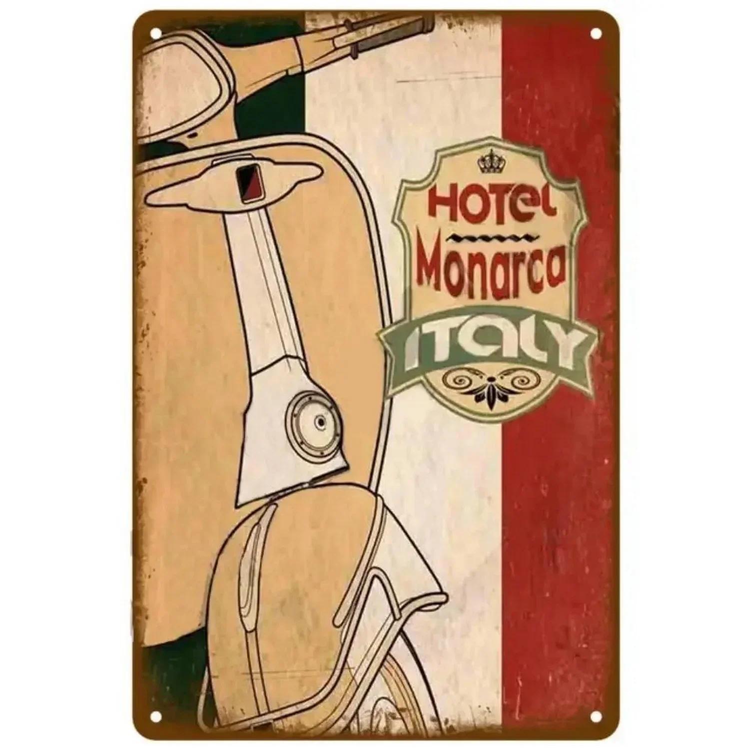 

RETROVESPA Plaque Metal Signs for Vespa Motorcycle, Vintage Wall Decoration, Iron Art Posters - Perfect Decor for Home, Cafe 20x30cm（7.8x11.8inch）