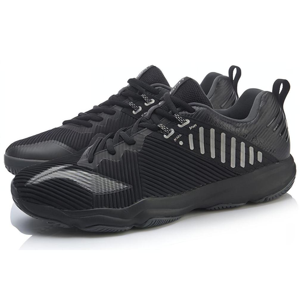 Li Ning Ranger 4.0 TD Trendy Non Slip Lightweight Low Top Badminton Shoes Unisex Black AYTP031-1