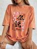 Tokyo Legend Cherry Branch Prints Washed TShirts Womens Cotton Oversized Tops ONeck Short Sleeve T Shirt Summer Women Clothes