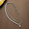 Lange runde Perlenkette gestapelte Halskette Schmuck Retro-Stil personalisierte Perlenhalskette Schmuck