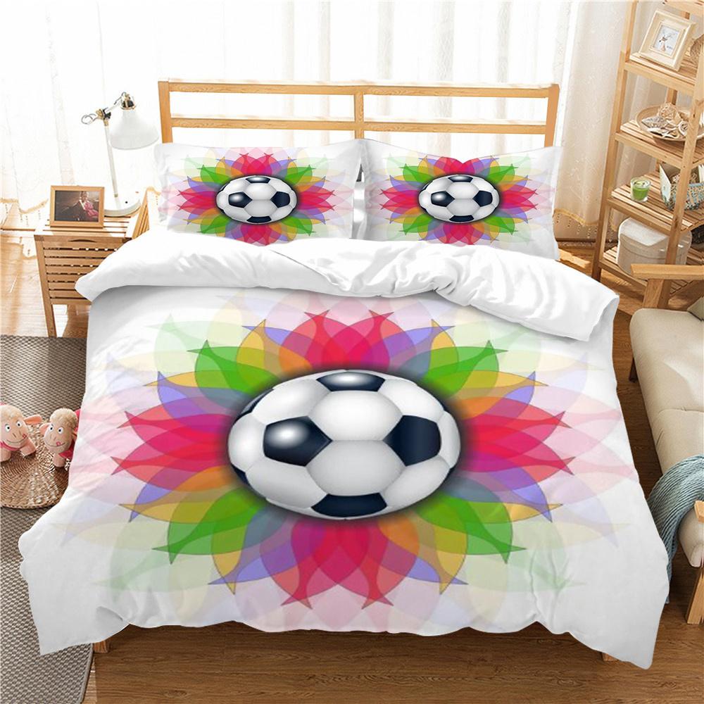 

Горячие продажи, футбольное постельное белье, костюм, уникальный дизайн, набор пододеяльников, футбольная кровать, одежда из полиэстера, домашний текстиль, мужской пододеяльник одного размера EU Single 135x200cm