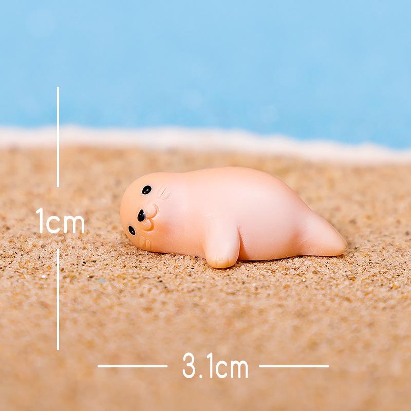 Micro-landscape Ornaments, Realistic Sea Lions, Sea Dogs, Seals and Other Small Animal Creative Car Resin Craft Decorative Accessories