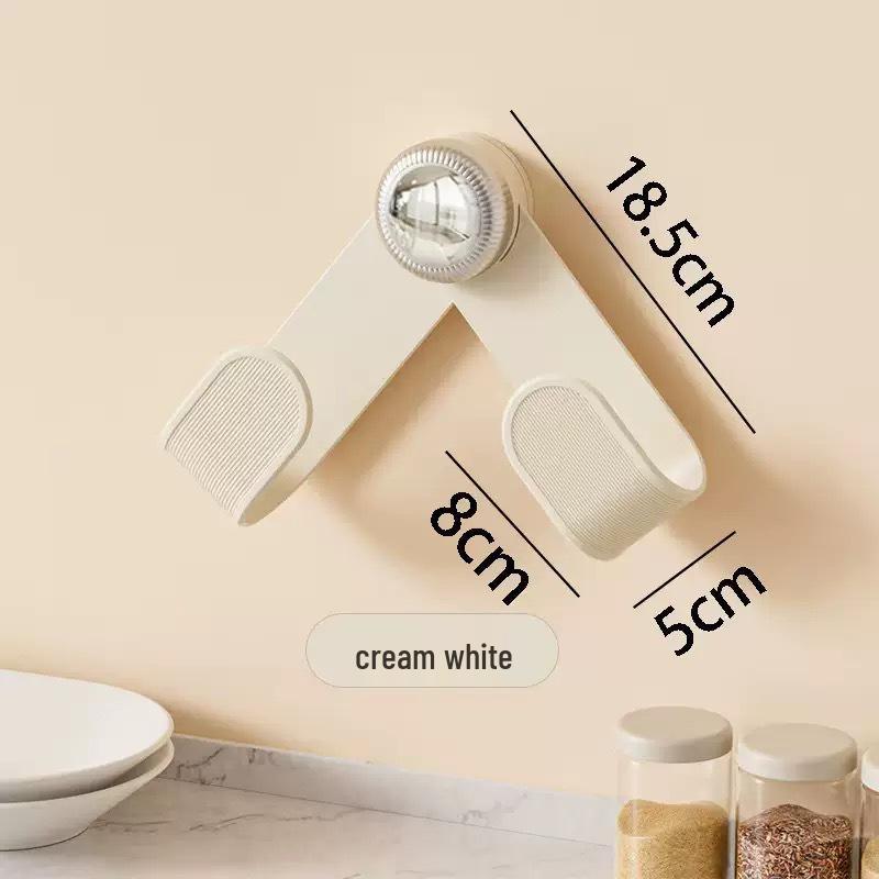 2026 Rotating Pot Lid & Cutting Board Holder: Wall-Mounted, Punch-Free, with Suction Cup.