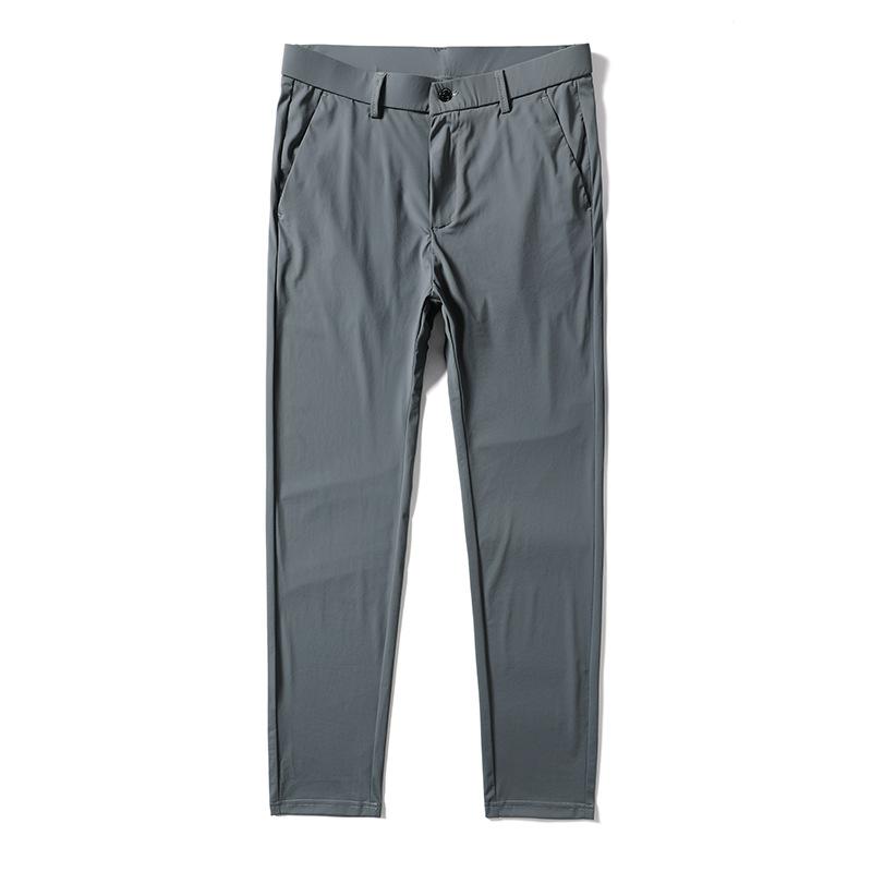

Высококачественные повседневные брюки Tencel для верхней одежды, деловые повседневные шорты, мужские легкие и дышащие длинные брюки 38 серый