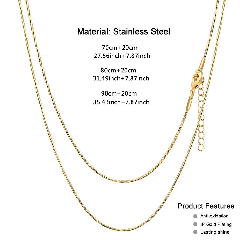 Elegant Stainless Steel Snake Chain Waist Accessory with Lobster Clasp