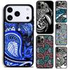 Polynesian Mix Handyhülle für iPhone 17 16 15 Pro Max Air 14 13 12 11 Plus Stoßfeste Capa Hülle