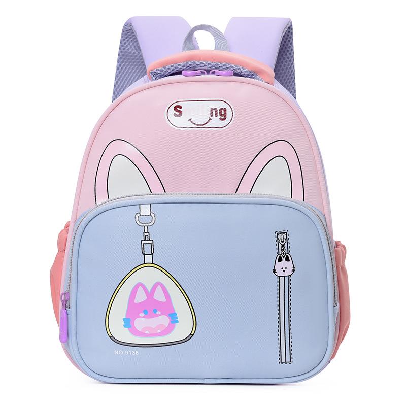 Kindergarten schoolbag women's new cartoon cute baby burden reduction backpack large capacity lightweight burden reduction children's backpack