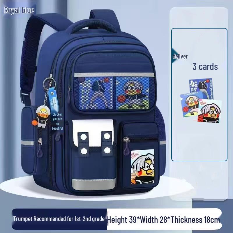 

Selected Spine-Protection Backpack for Grades 1, 3, 4, 6 - Large Capacity, Lightweight, Unisex SO