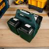 Battery Organizer Rack 4-Slot Travel-Size Battery Holder 18V Fixing Devices Small Tool Storage Container For Workshop