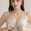 Tea Fiber Push-up Wire-free Maternity Bra Thin Front-opening Nursing Bra