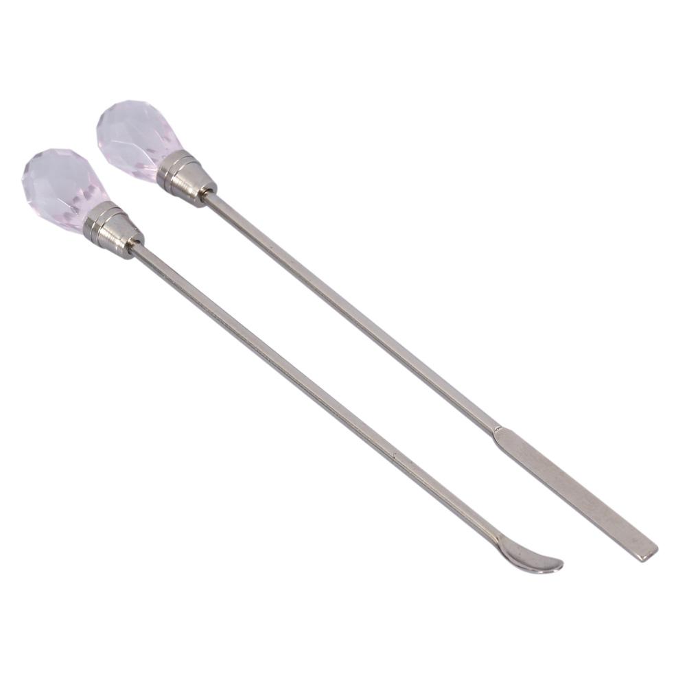 

3Colors Nail Spatula Picker Spoon Acrylic Gel Powder Mix Stick Stirring Rod Manicure Tool Set