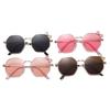 2025 B010 Polygonal Trendy Children's Glasses Sunglasses Trendy and Fashionable Men's and Women's Bow Metal Sunglasses