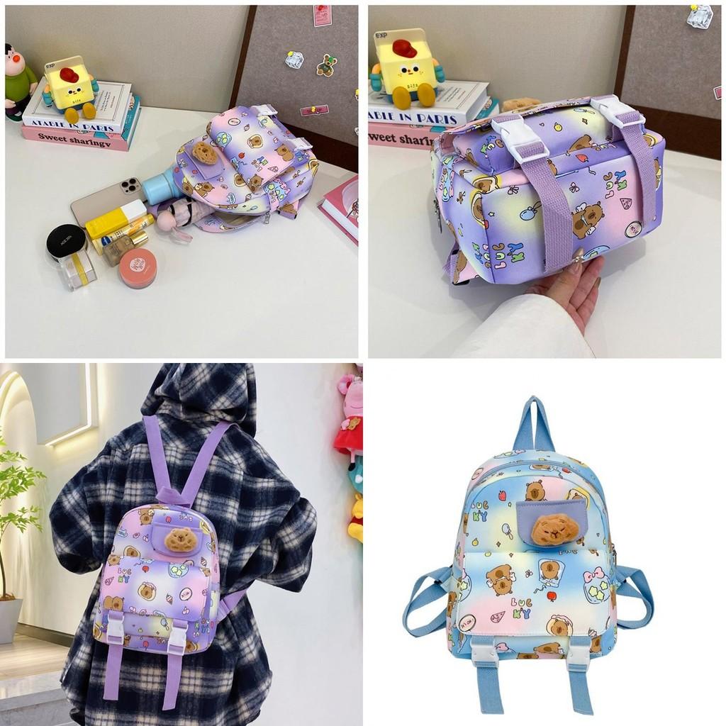 Trendy Capybara Children's Backpack In Cute Animal Design Suitable For School And Play