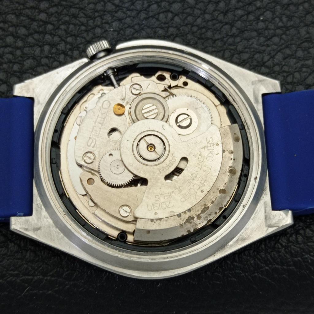 VINTAGE SEIKO 5 AUTOMATIC 7019A JAPAN MENS BLUE COLOR DIAL WATCH a500800-5 R154-a500800