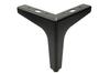 Set of 4 Furniture Legs Anchor Black Matte Height 13 Cm