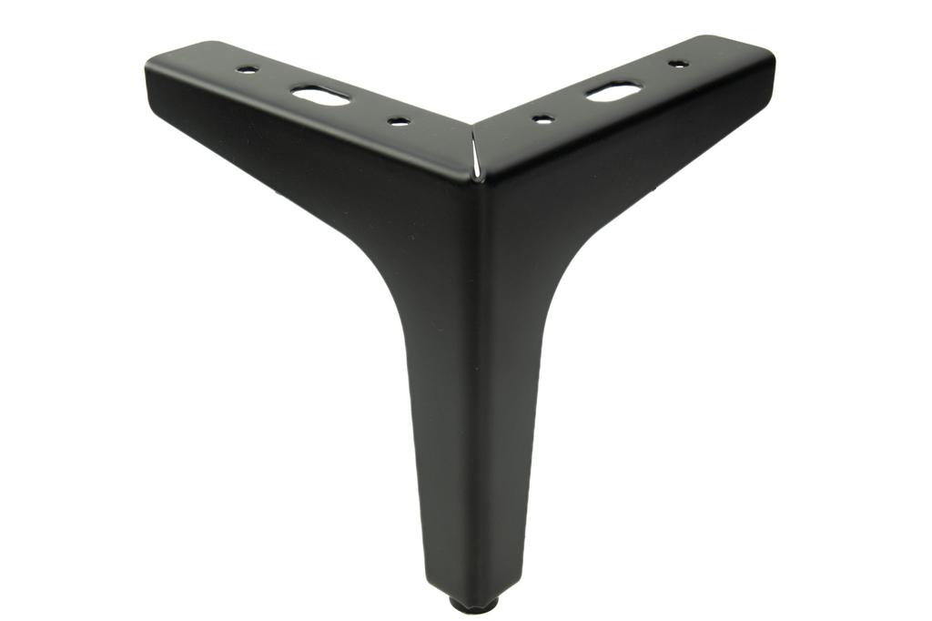 Set of 4 Furniture Legs Anchor Black Matte Height 13 Cm