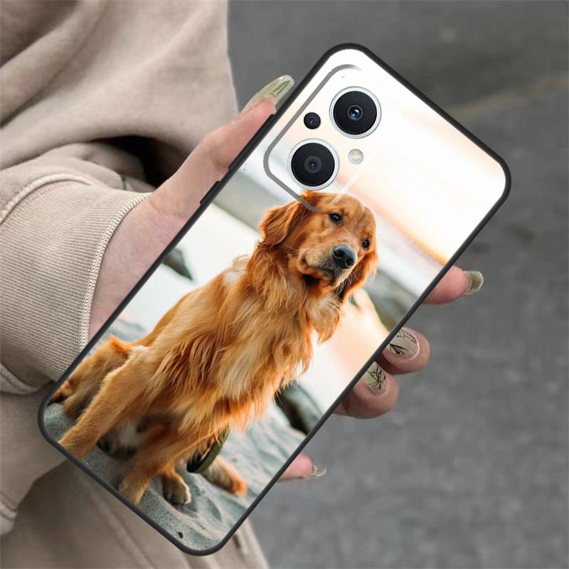 Golden Retriever Dog Case For OPPO Reno 11 11F 10 Pro 4Z 5Z 8T 5 6 7 8 Lite OPPO Find X5 X6 Pro X2 X3 Lite Cover
