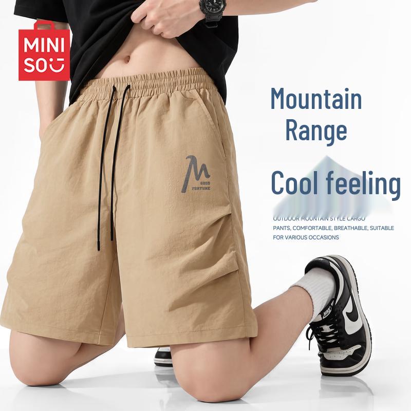 MINISO Men s Summer Quick-Dry Cargo Shorts 4XL