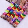 Women Girls Jewelry Gift DIY Hand-Making Cotton Rope Bracelets Random Color
