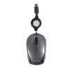 Retractable Wired Mouse with 1000 Retractable Small Mini Optical for Compatible with Gray Ultra-compact, Type-C Connection, DPI, Cable, Size, Mouse,