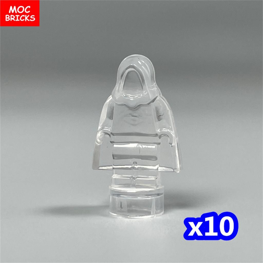 10pcs/lot MOC Bricks Figure 16478 1.8cm Mini Statue Hood Blank Model Building Blocks Custom Unprinted Dolls Kids Toys