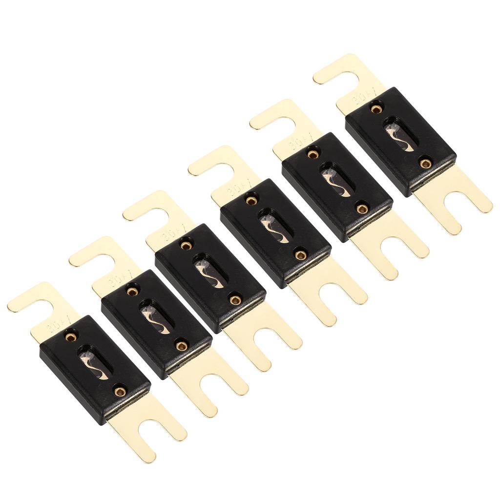 Buy 6pcs Inline Fuse 30A ANL Fuse Gold Plated Fuse for Vehicle Audio